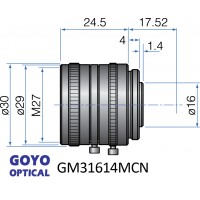 2/3-inch Format Compact Fixed Focal Length Lens